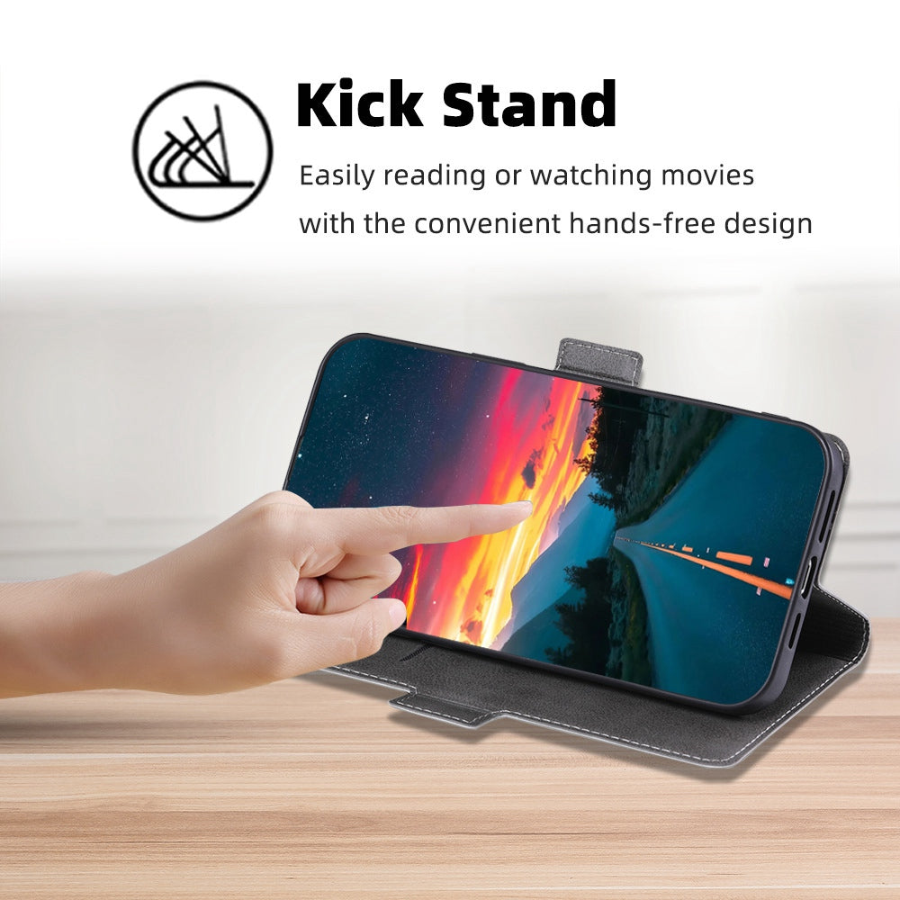 Cell Phone Cover for OnePlus 11 5G PU Leather Card Holder Drop-proof Flip Mobile Phone Case with Stand Cell Phone Cover for OnePlus 11 5G PU Leather Card Holder Drop-proof Flip Mobile Phone Case with Stand